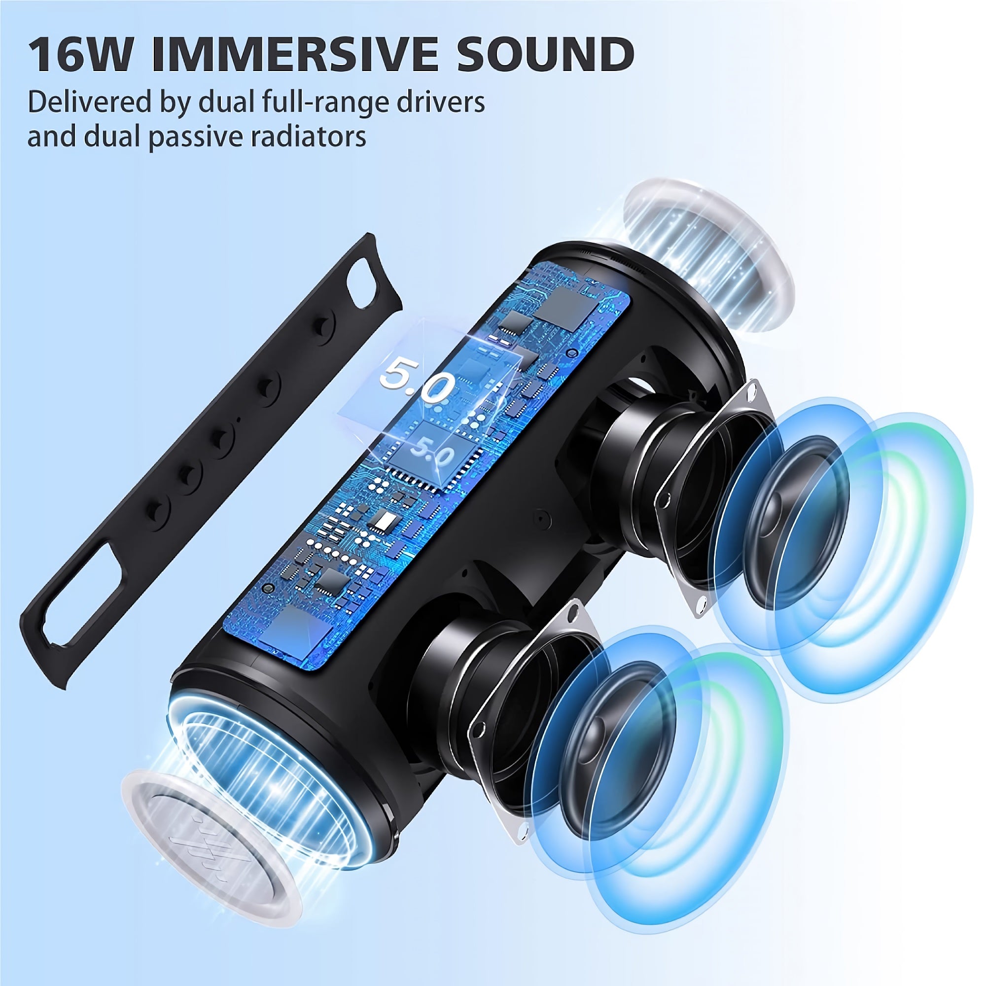 F21 RGB LED Wireless Speaker, Portable Blueooth Speaker with TWS, IPX6 Waterproof, LED Lights, TF Card Slot for Home, Travel, Parties, Beach (Black) F21 RGB LED Wireless Speaker, Portable Blueooth Speaker with TWS, IPX6 Waterproof, LED Lights, TF Card Slot for Home, Travel, Parties, Beach (Black)